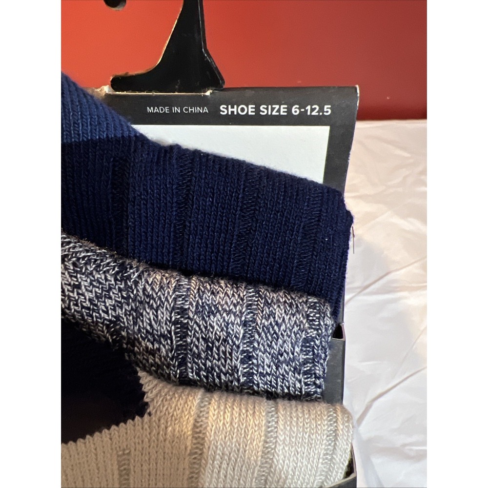 Signature Gold By Goldtoe Men's Fresh All Day Multicolor Crew Socks 3pk 6-12 - Picture 3 of 4